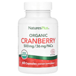 NaturesPlus, Органическая клюква, 60 капсул (250 мг на капсулу)