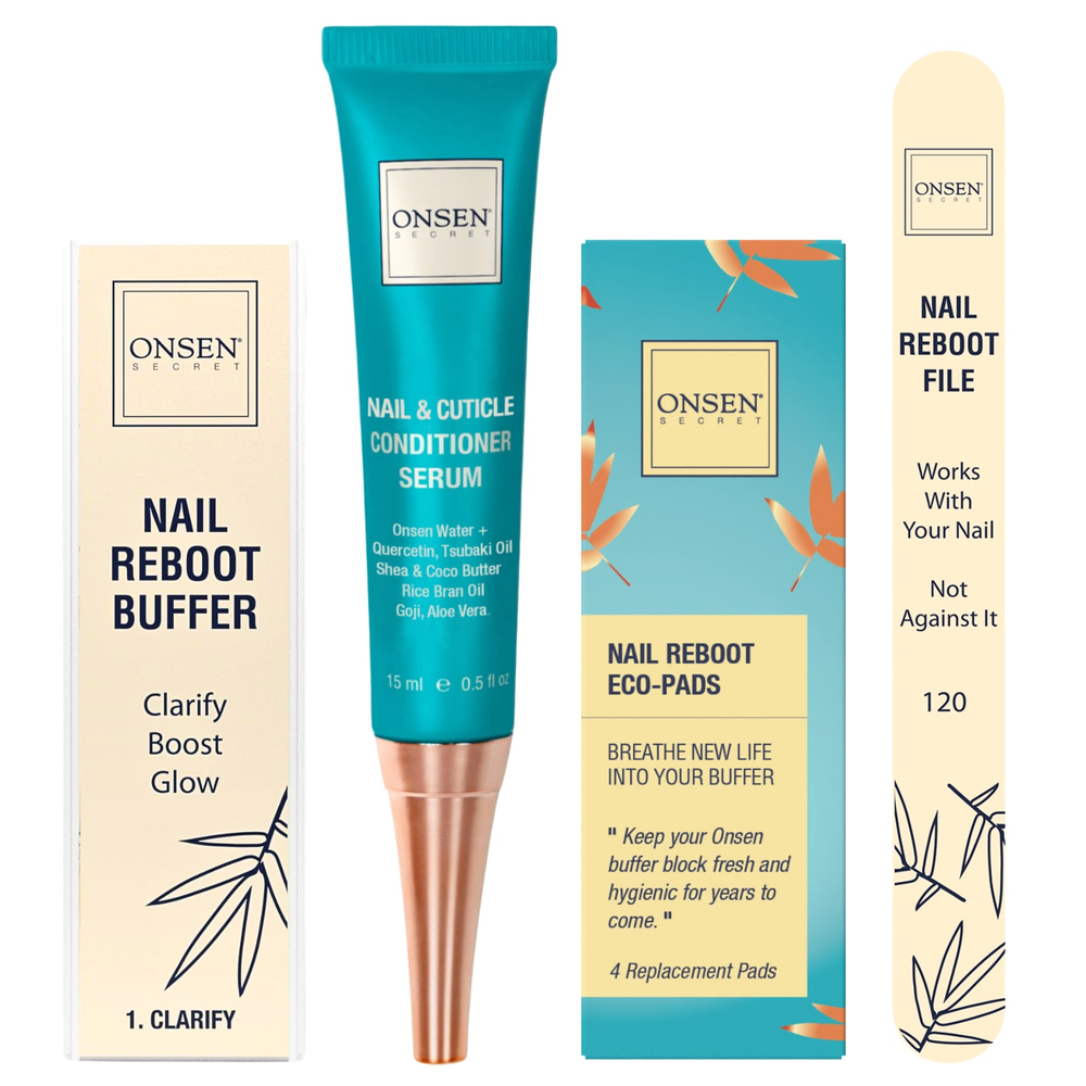 Onsen Secret, Набор для перезагрузки ногтей, 4 шт.