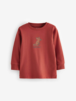 Лонгслив для мальчика Next 642-793, 3 шт., Белый, Кирпичный, Горчичный