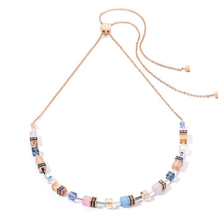 Колье Coeur de Lion Light Blue - Rose 3030/10-0752