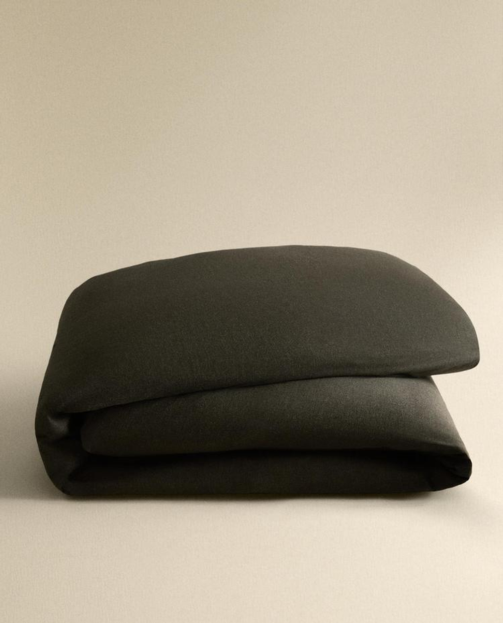 ZARA HOME ПОДОДЕЯЛЬНИК ИЗ СМЕСОВОГО КАШЕМИРА, СЕРЫЙ