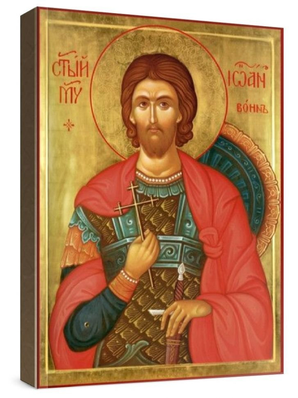 Иоанн Воин (рукописная икона)