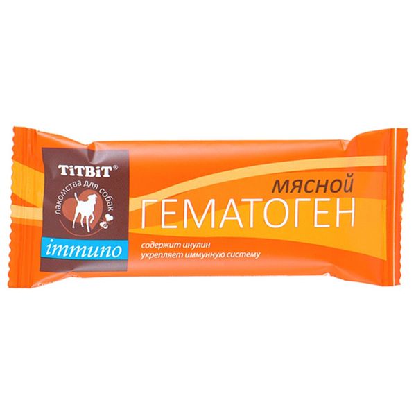 Лакомство TiTBiT Гематоген мясной для собак immuno