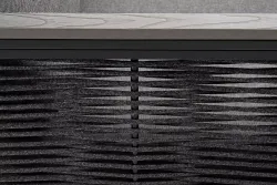 "Сан Ремо" диван 2-местный плетеный из роупа, каркас алюминий темно-серый, роуп серый, ткань серая