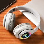 Наушники беспроводные светящиеся +TF card Fashion SAZ-D01