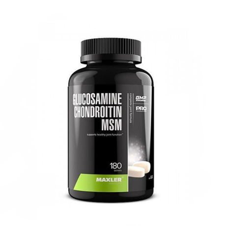 БАД ГЛЮКОЗАМИН-ХОНДРОИТИН + МСМ 180 ТАБ. (Maxler)