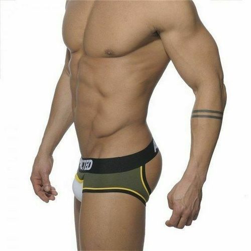 Мужские трусы джоки серые с белой вставкой Seobean Addicted