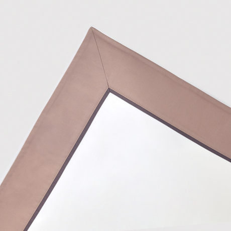 Постельное белье 2 спальное евро Сlaire&Caroll Frame белое/капучино