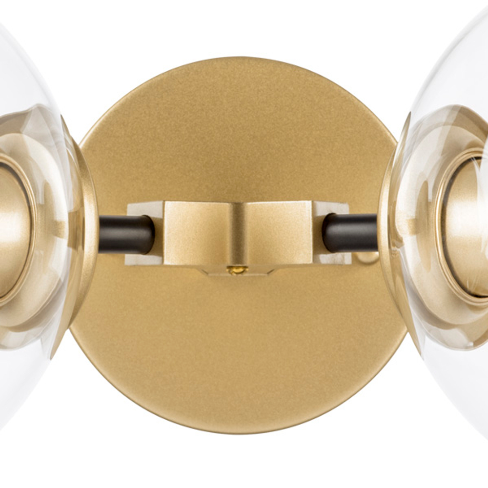 785623 Бра BETA 2x40W E27 ЗОЛОТО/ЧЕРНЫЙ