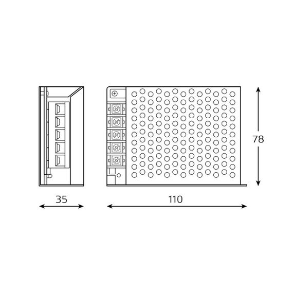 Блок питания Gauss 75W 12V IP20 BT504