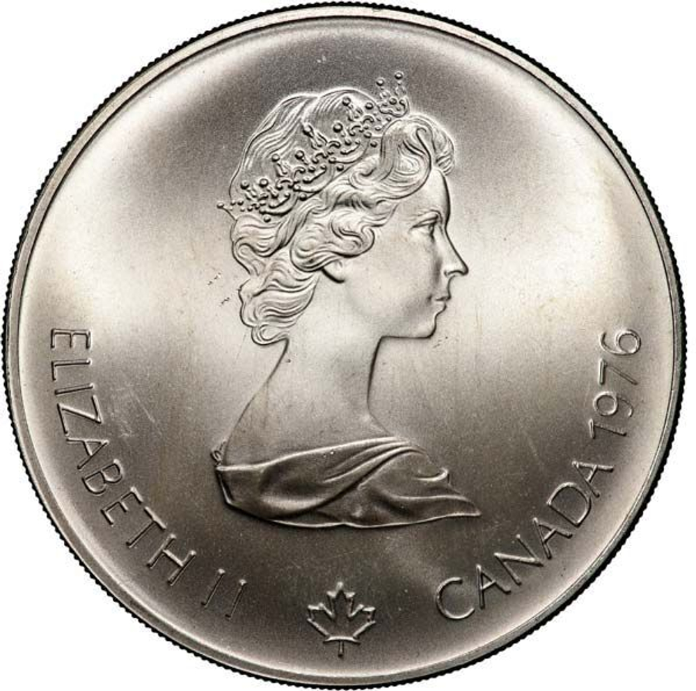 Canada 5 Dollars 1976 – Montreal Olympics 'Olympic Flame' Silver Coin
