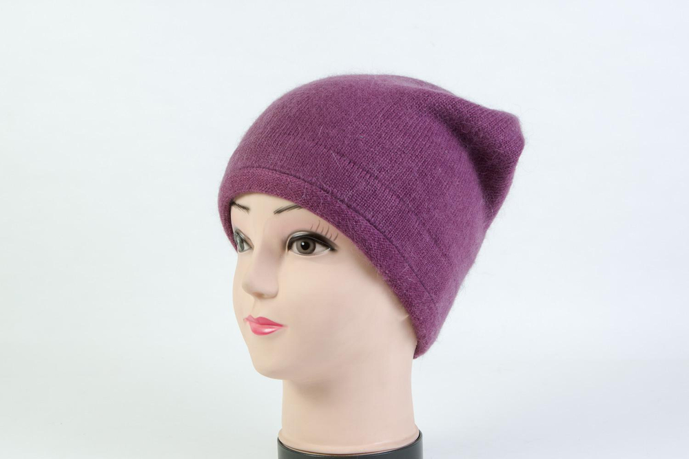 Женская шапка фиолетовая SH H9509-1A purple