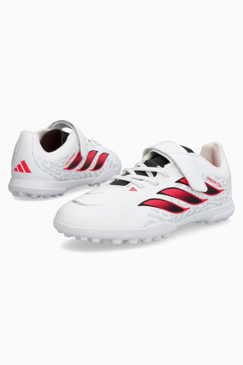 Сороконожки adidas Predator Club Hook-and-Loop TF Junior - белый