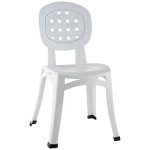 Стул Элегант белый с белой вставкой 410х845мм