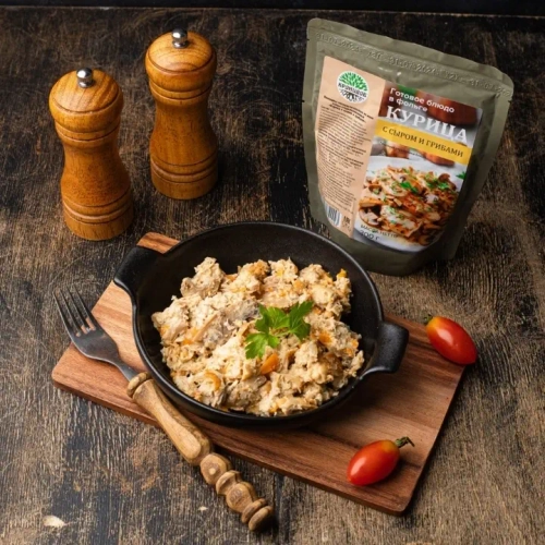 Курица с грибами и сыром Кронидов