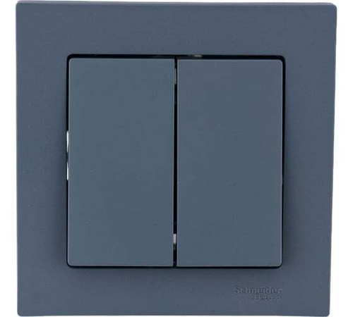 SCHNEIDER AtlasDesign выключатель СУ 2 кл. грифель пластик.осн. ATN000752