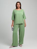 Блузка Летний драйв-2 Виотекс ЗЕЛЁНЫЙ
