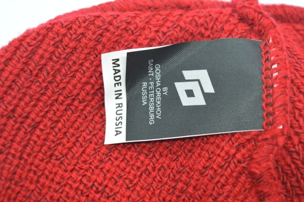 Шапка Fisherman Balaklava GO алый меланж