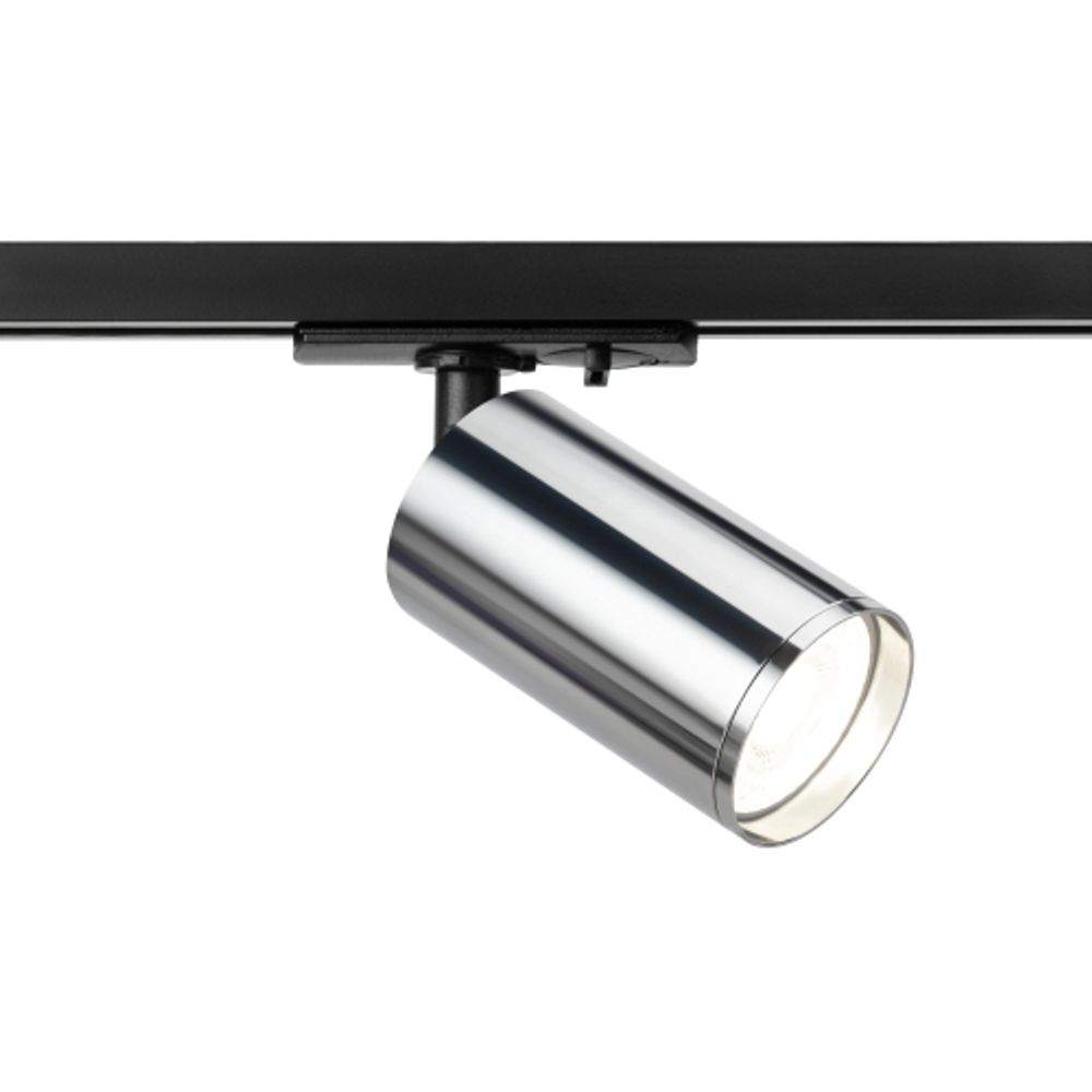 Трековый светильник однофазный ЭРА TR39-GU10 СН под лампу MR16 хром | Однофазные светильники под лампу