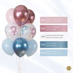 Шар (12''/30 см) Reflex, Зеркальный блеск, Синий (940), хром, 10 шт