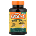 American Health, Ester-C® с цитрусовыми биофлавоноидами, 1000 мг, 120 вегетарианских таблеток