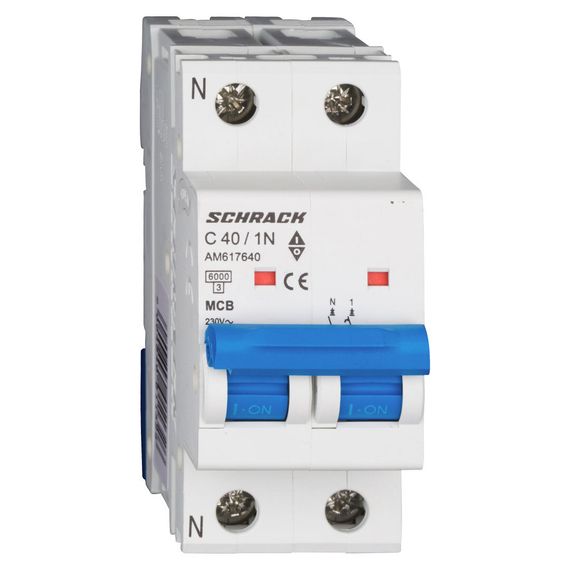 Автоматический выключатель Schrack Technik 1P+N C 40A 6kA Amparo AM617640--