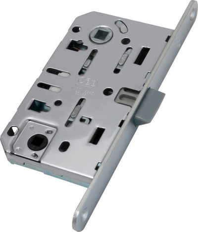 Замок AGB MEDIANA EVOLUTION WC В01102.50.34 комплект мат хром п/фикс, (инд.уп+B01000.13), ОТВ/пл