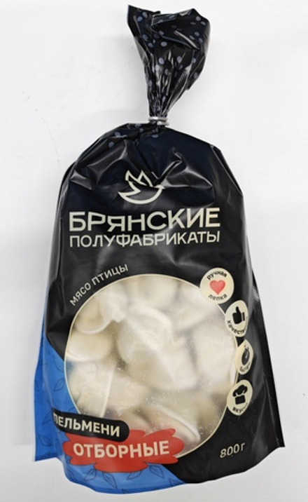 Пельмени "Отборные" 800гр, РУЧНАЯ ЛЕПКА ИП Сидоренко А.А.