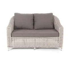 "Кон Панна" диван из искусственного ротанга двухместный, цвет бежевый