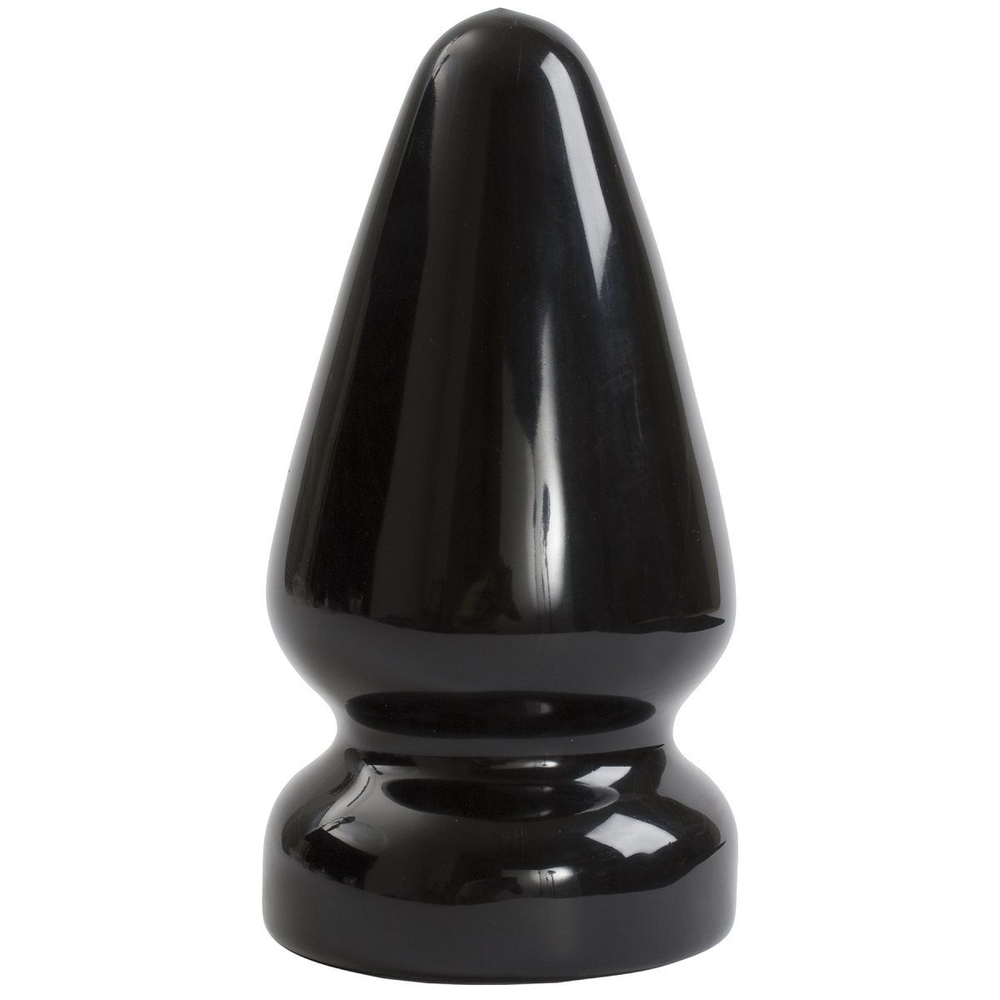 Большая анальная пробка Titanmen Tools Butt Plug 3.75 Diameter Ass Servant - 19 см. (Цвет: черный)