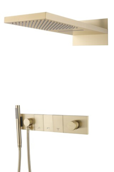 Встроенная душевая система ZODIAC, трехпозиционная Matt Gold