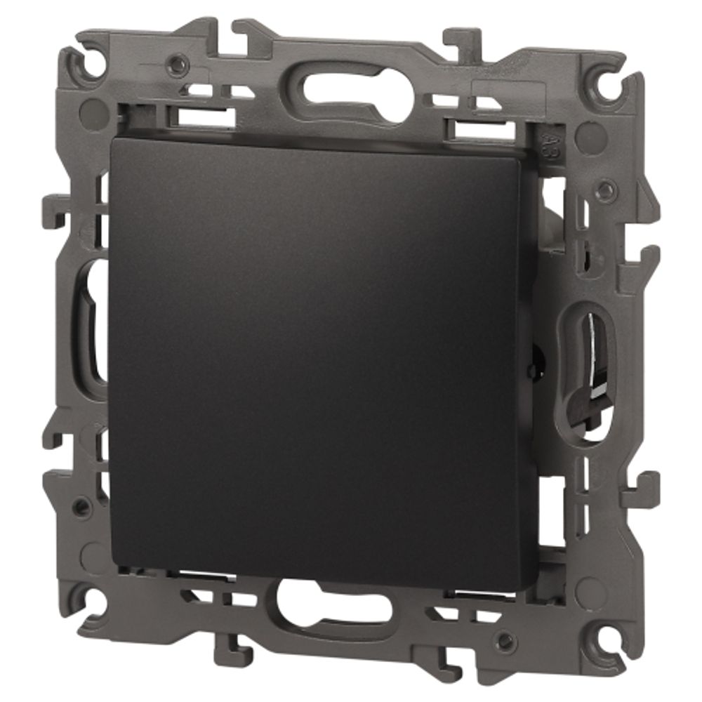 Выключатель ЭРА Elegance 14-1101-05 10АХ-250В IP20 антрацит