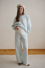 Свитшот Ритм пр. с вышивкой для бер. и кор. мам, Голубой