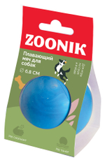 ZOONIK Игрушка для собак "Мяч плавающий средний", пластикат, 6,8 см