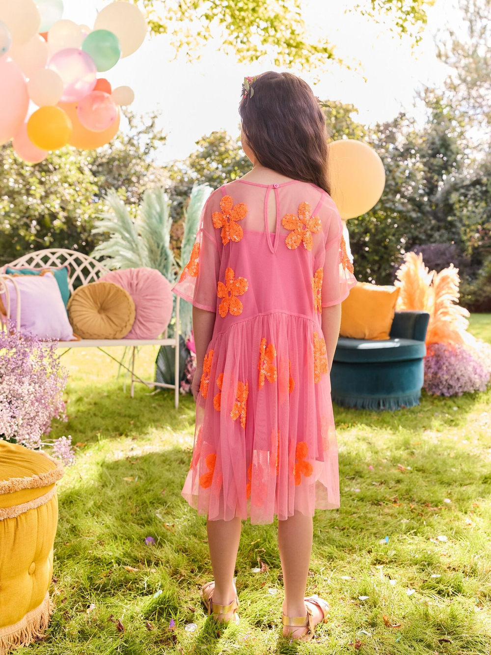 Платье для девочки Next AC6-248, Розовый