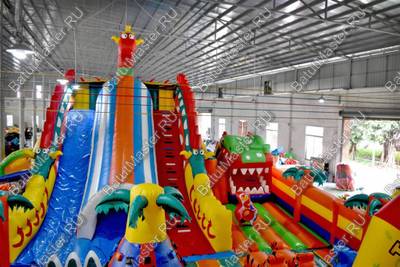 Коммерческий надувной батут "Змей Горыныч 3" 23*11*10 м