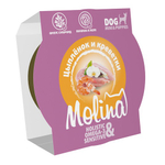 Ламистер для взрослых собак мини-пород Molina цыпленок и креветки в желе, 75 г 12шт