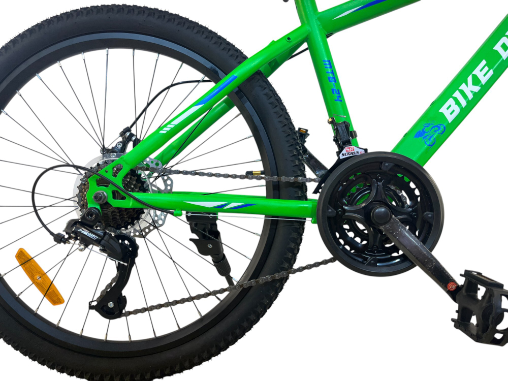 Велосипед Bike Dragon 24" 21скор (стальная рама, SunRun, диск. тормоз) BD-2-24-2 зеленый