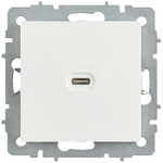 BRITE Розетка USB C 65Вт высокоскоростная зарядка РЮ12-1-БрБ белый IEK