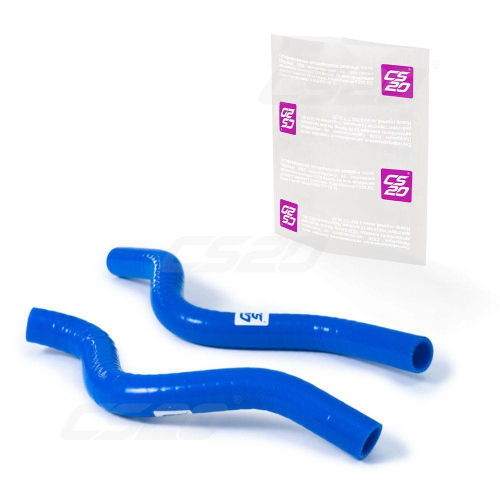 Патрубки отопителя ЛАДА Веста ДВС с P3M силикон синий 2шт Profi CS-20