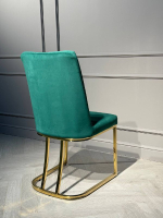 Стул обеденный Ist Casa Пресли, 45х44х92, зеленый, золотой