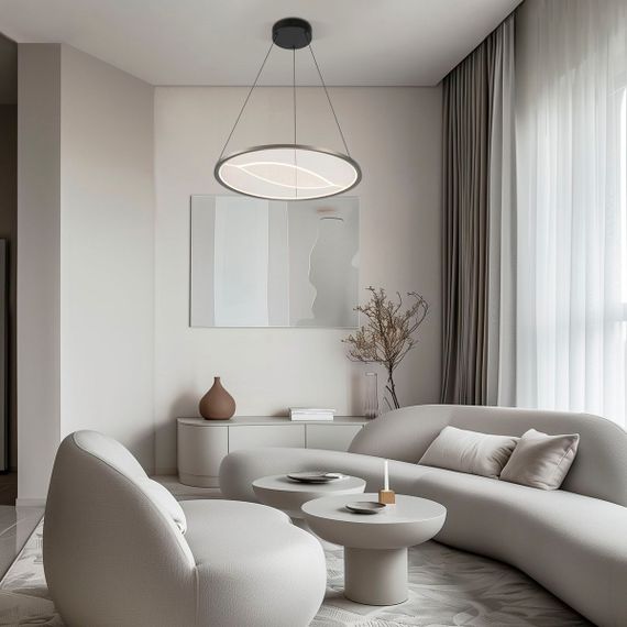 Подвесной светодиодный светильник Eurosvet Occhio 40027/1 LED серый