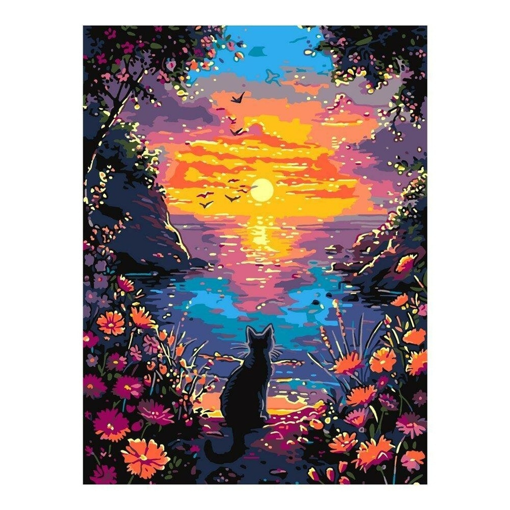 Картина по номерам 30*40см "Таинственный залив" (на подрам.) (Lori)