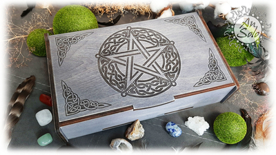 Шкатулка на 3 колоды таро "Пентаграмма"