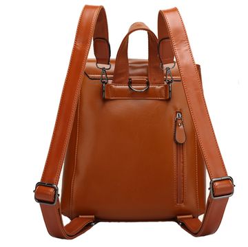 Рюкзак женский из экокожи Конверт 2.0. Зеленый