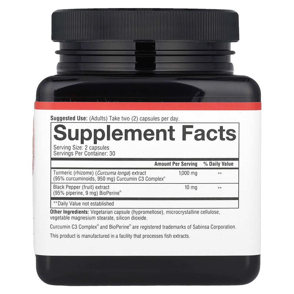 Youtheory, куркума, 60 вегетарианских капсул