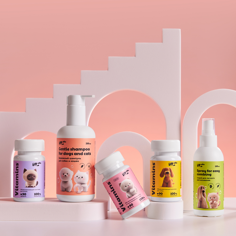 NL Pets Общеукрепляющий витаминный комплекс для кошек 90шт