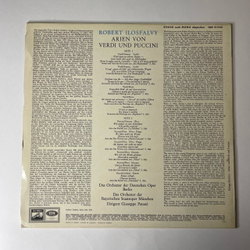 Винтажная виниловая пластинка LP Ilosfalvy Robert, Giuseppe Patane, Orchester Der Bayerischen Staatsoper Munchen, Arien Von Verdi Und Puccin Арии Верди и Пуччини (Германия 1969)