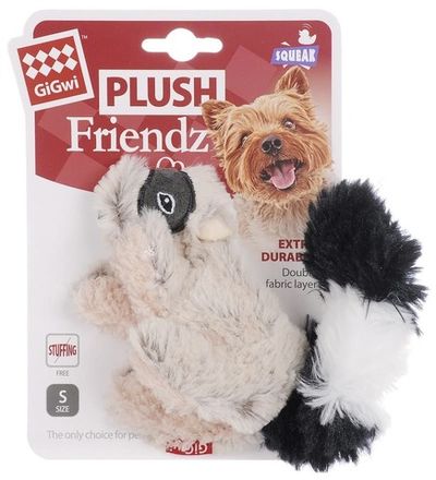 GiGwi 75307 Игрушка Енот с пищалкой 15см