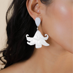 Серьги Nature Bijoux, Lis Blanc, с перламутром, NB26.1-12-90662 (белый)